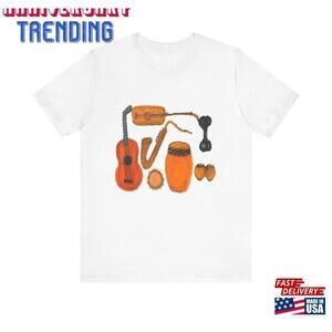 Music Lover Tshirt Featuring A Hand Painted Design Unisex